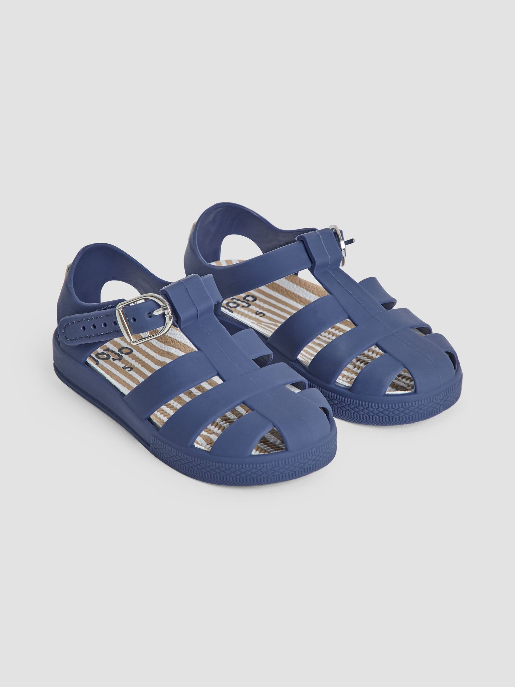JoJo Maman Bébé Navy Jelly Sandals