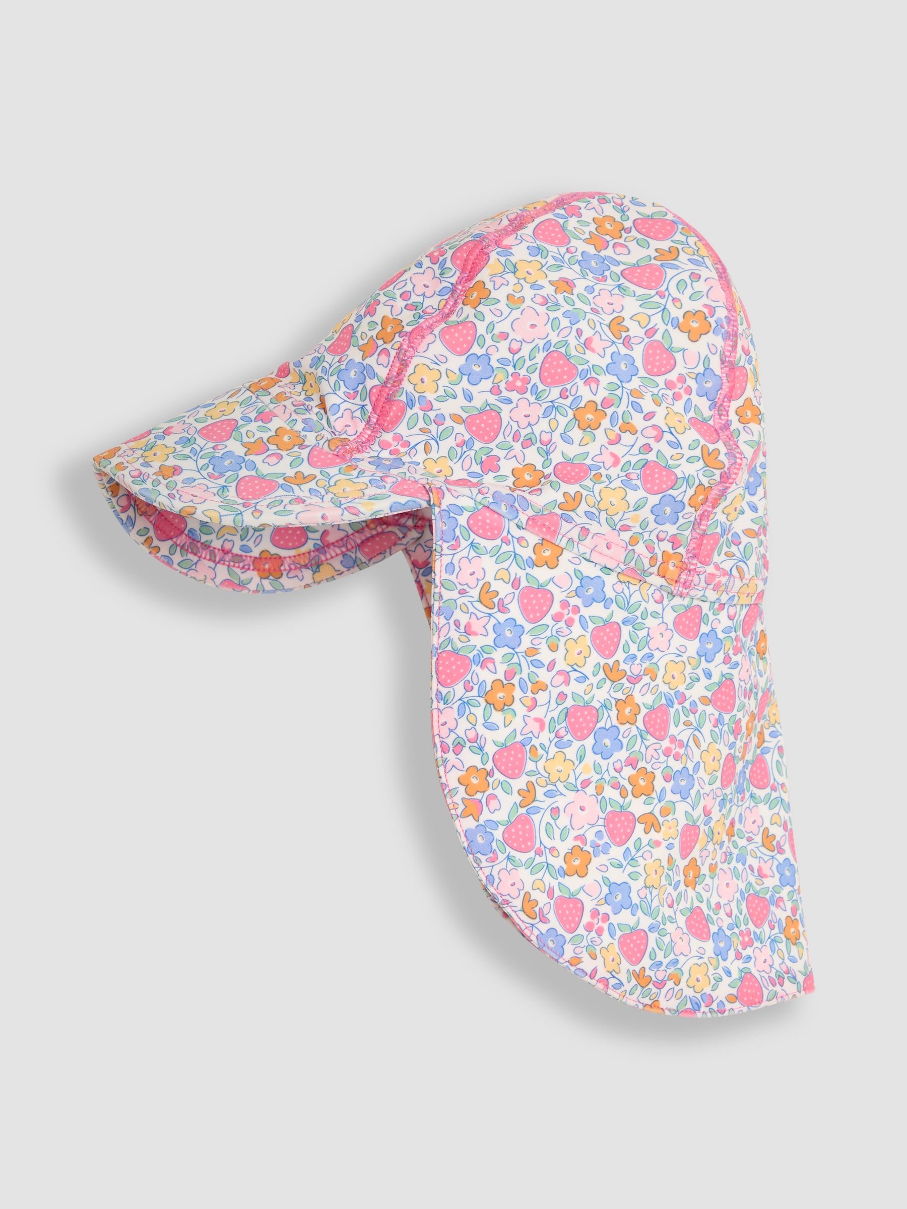 JoJo Maman Bébé Strawberry Ditsy UV Sun Protection Swim Hat