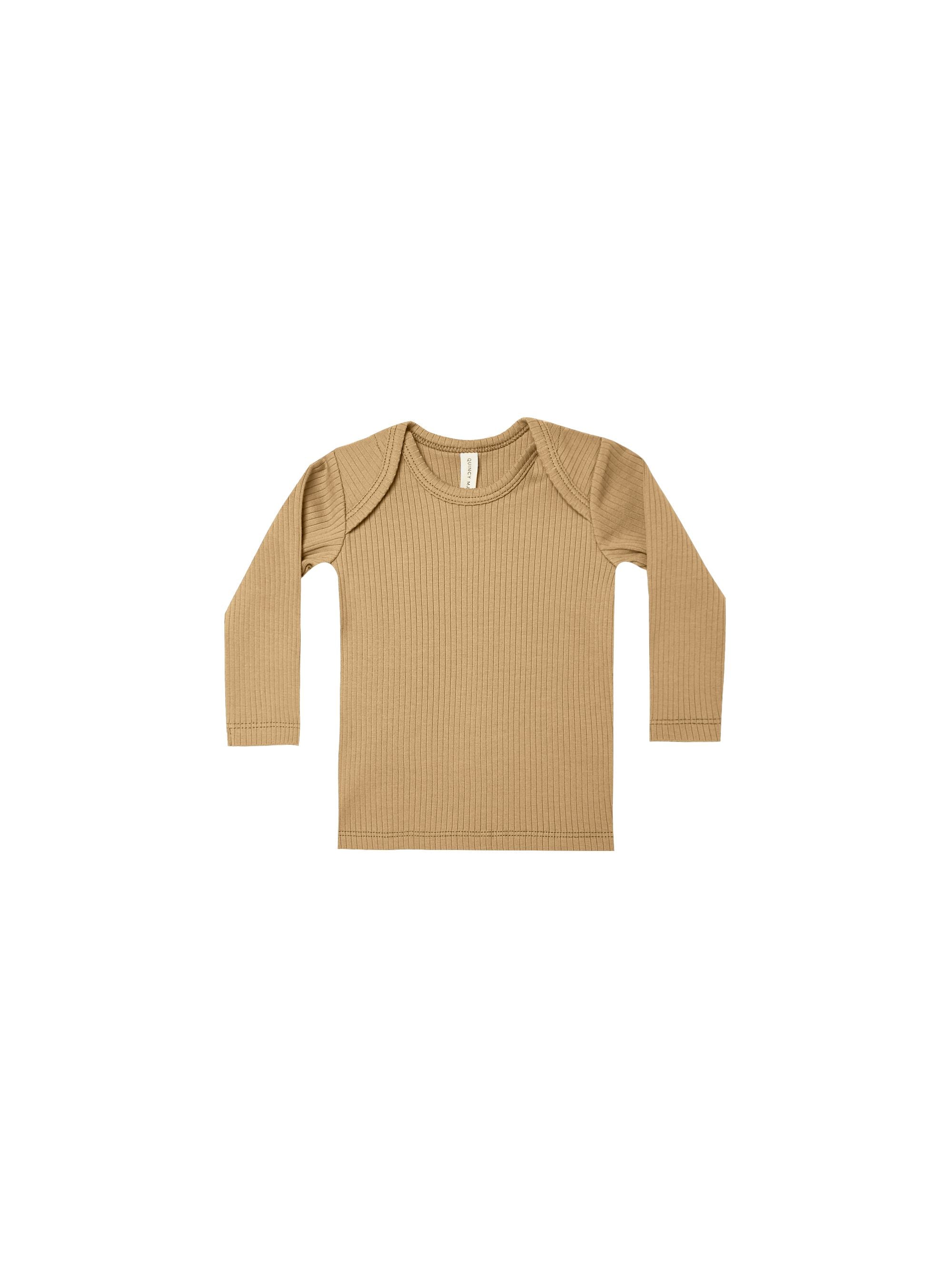 Quincy Mae Organic Ribbed Lap Tee