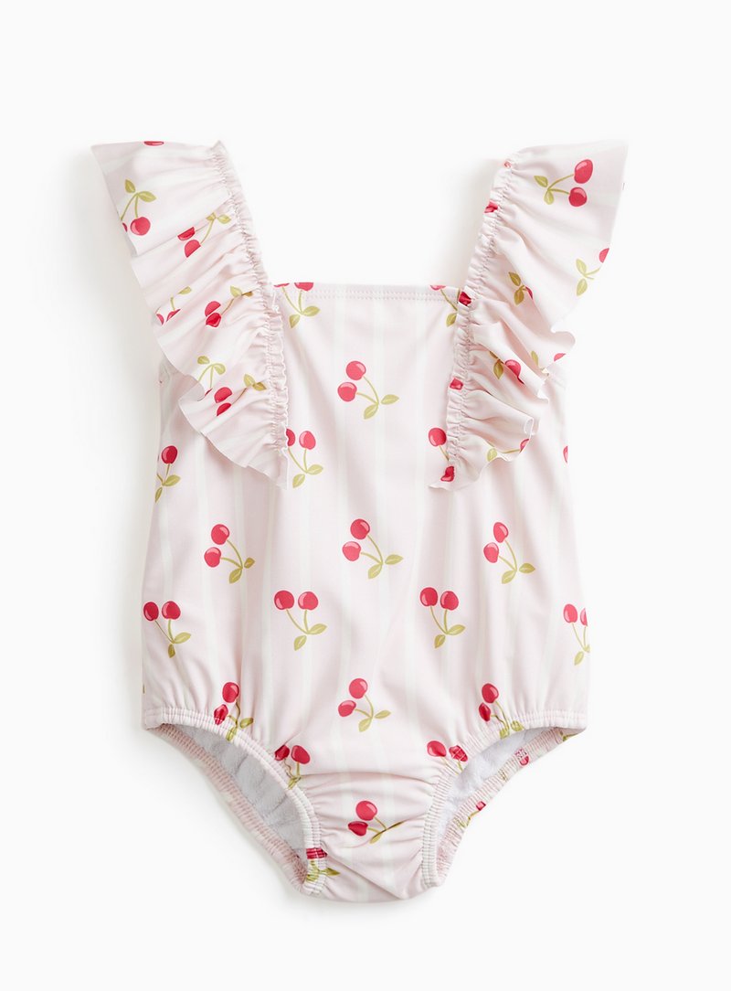 Tu Cherry Stripe Swimsuit with Built-in Swim Nappy